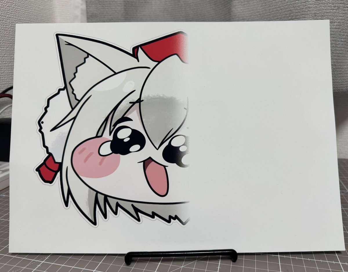 azukibugyou's tweet photo. これはエラーで印刷が途中で止まったことで生まれた消えかけﾓﾐｼﾞ。なんか味があって捨てられない一枚… https://t.co/5DPzdXTbXc