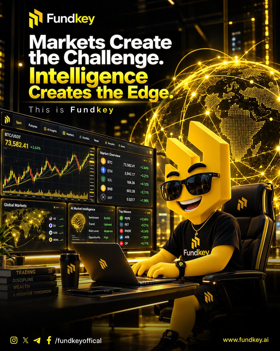 fundkeyGlobal's tweet photo. Markets create the challenge. Intelligence creates the edge. ⚡📊

With FundKey, smarter insights, AI-powered market intelligence, and real-time data come together to help you see opportunities with greater clarity.

🌐 https://t.co/F8jQjWGs6j

#FundKey #AITrading https://t.co/P55Ft9wOen