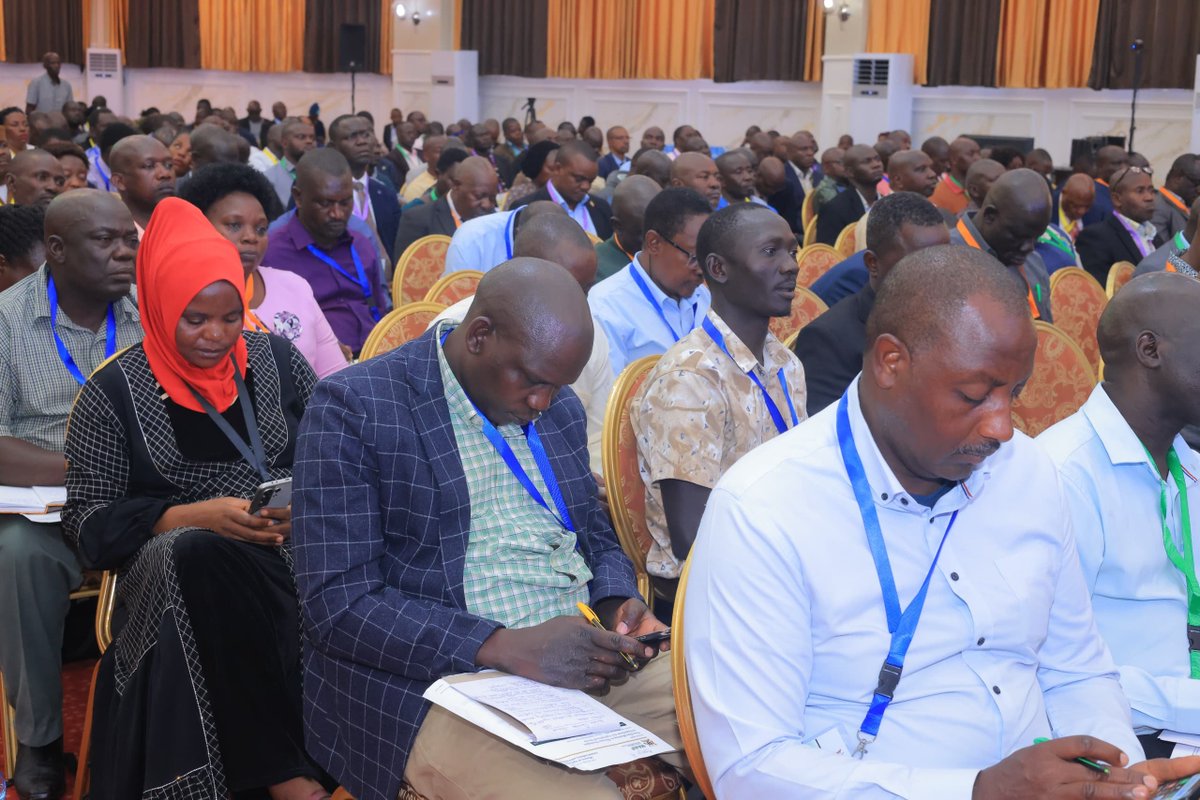 MAAIF_Uganda's tweet photo. The following are excerpts from the Minister's statement on each of the key areas: 

❇️ On Irrigation development:

The proportion of land under irrigation in Uganda remains below 2%, compared to approximately 3.5–4% in Sub-Saharan Africa and about 28% in Northern Africa.
The question we must therefore ask ourselves is: Why has irrigation coverage remained so low in Uganda?

As you all know, for a long time Uganda has enjoyed a relatively favourable and predictable climate, with annual rainfall of at least about 1,250 mm in most parts of the country. This has generally been sufficient to support two planting seasons in much of the country, except in some traditionally water-stressed areas, particularly parts of the cattle corridor. As such, faced with many competing priorities, Government did not find it urgent to invest substantially in the development of irrigation infrastructure. 

However, with support from a number of loan-funded projects, both the Ministry of Agriculture, Animal Industry and Fisheries (MAAIF) and the Ministry of Water and Environment (MWE) have developed a number of irrigation schemes and water-for-agricultural-production facilities. The challenge, however, is that some of these facilities are not yet fully functional, particularly in terms of last-mile conveyance of water to farms and livestock watering points. During this engagement, you will provide us with the status of these facilities in your respective districts.
Now, however, our circumstances are changing. With increasingly erratic weather patterns, agricultural production and productivity are becoming more vulnerable and less predictable. We can no longer rely solely on rainfall to sustain agricultural production.
I am pleased to report that H.E. the President has prioritized mass irrigation development as a key policy and strategic intervention to stabilize agricultural production and increase productivity.

#AgricultureUG
#MAAIFMeetsDistricts