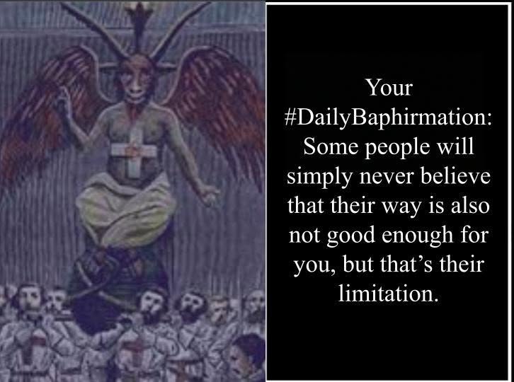 SatanicSF's tweet photo. #DailyBaphirmation https://t.co/7aOaynPGGW