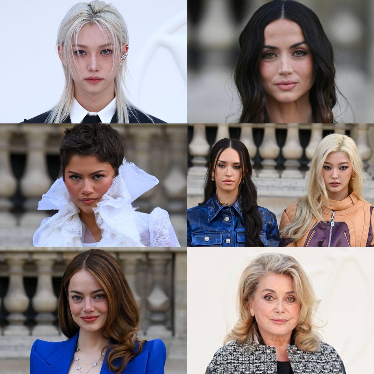 LALISA_twts's tweet photo. 📊 Most talked about celebrities at LV Women's Spring-Summer 2027 (via TalkWaker):

1. #LISA: 527K mentions
2. Louis Vuitton: 524K
3. Felix: 258K
4. Ana de Armas: 80K
5. Zendaya: 66K
6. Daniela: 37K
7. Emma Stone: 22K
8. Catherine Deneuve: 145K
9. Yoonchae: 13K https://t.co/WjRRxhWyse