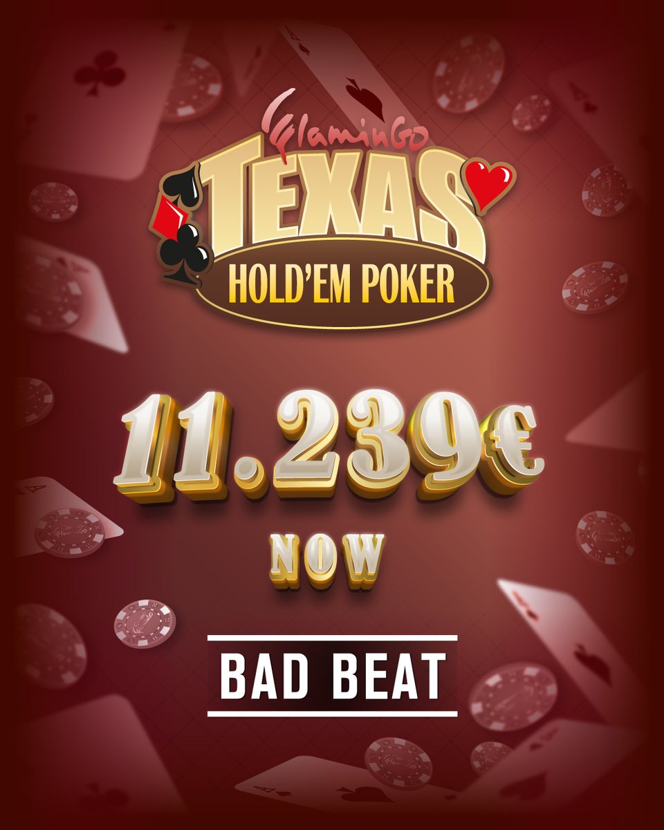 FlaminGoMyplace's tweet photo. ♠️♥️ THP Bad Beat ♦️♣️
🔥 Now 11.239€ 🔥
#casinoflamingohotel #casino #luxury #gamble #play #fun #luck #thp #livegame #chips #dealer #cards #tournament #win #texasholdempoker #pokertournament #thpbadbeat #pokerbadbeat https://t.co/iBjxy7PqUS