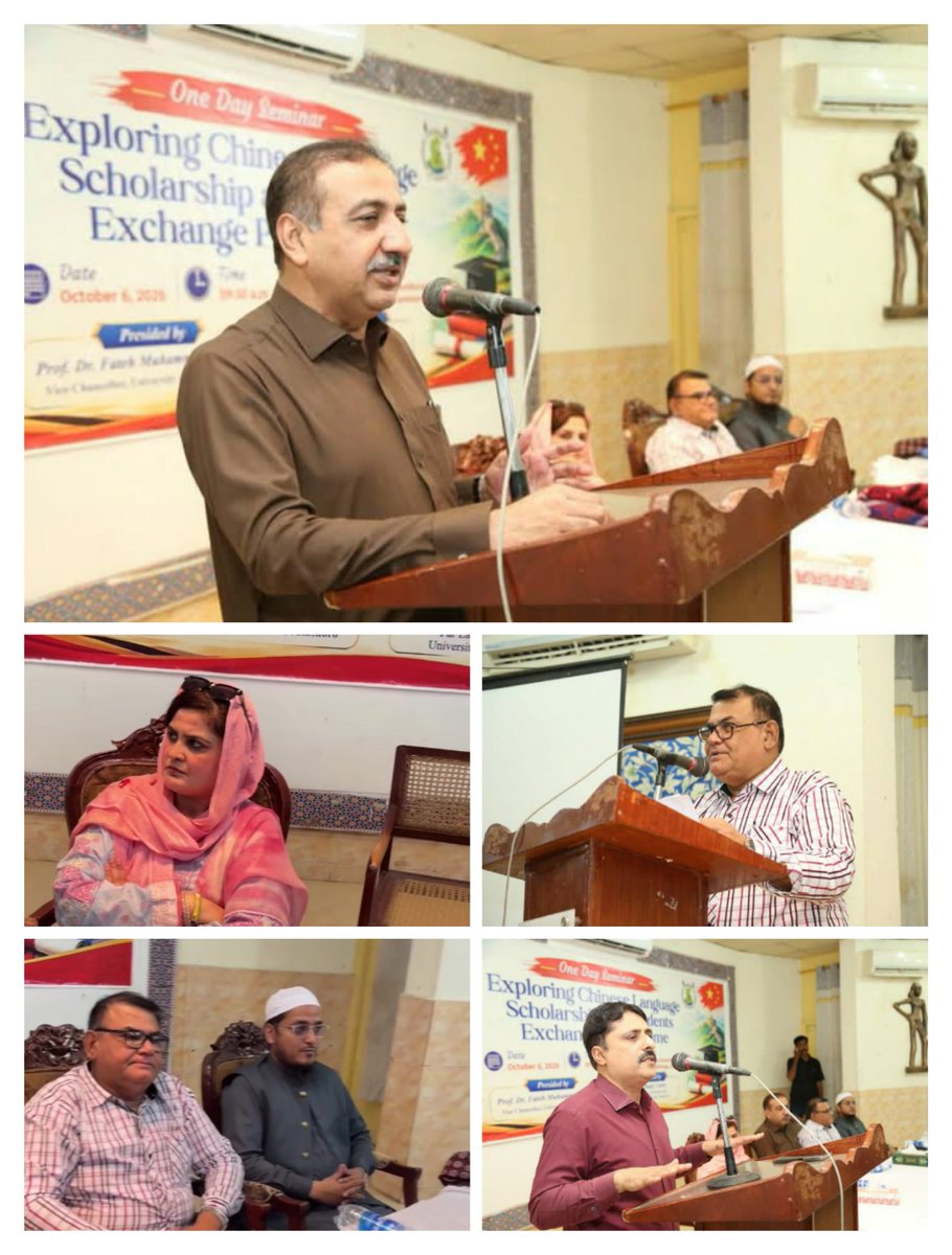 ASC_FESEA's tweet photo. Director of ASC FESEA Prof. Dr Ishrat Afshan Abbasi welcomed guests (06 October 26). Prof. Dr. Tahir Mumtaz Awan was keynote speaker &amp; Dr. Nanak Ram,  Dr. Shahmurad Chandio, &amp; Mr. Azeem Ansari were the other speakers of seminar. Dr. Ronaq Ali Behan presented the Vote of Thanks. https://t.co/eZPgKt6fyv