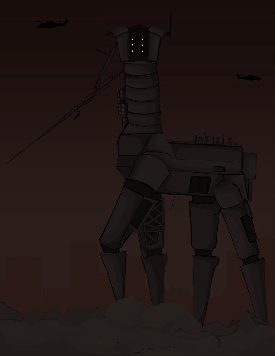 PossiblyUranuim's tweet photo. days 4-7!!!
I’ve always been pretty interested in the final war stuff, so I tried to draw a cityscape thing with an earthmover
#ultrakill #ultratober https://t.co/VJWgiPp6ED