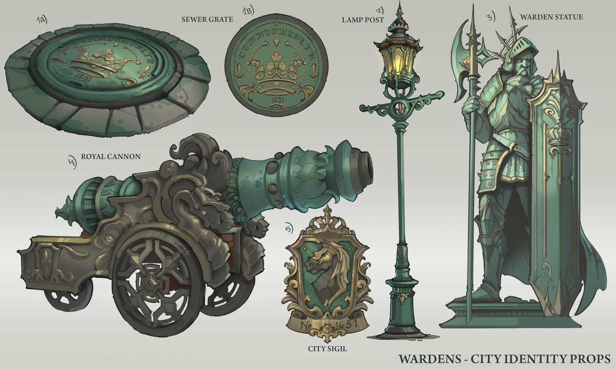 ArtForange's tweet photo. Some props from my ongoing personal concept project, exploring some city identity!

#conceptart #gameart #stylized https://t.co/3zXD7uaYDm