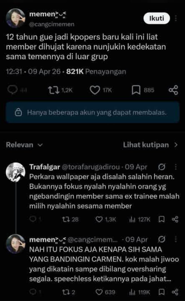 rptsmarch's tweet photo. Kasian bgt gak di anggap kalo ada yg belain jiwoo pas kena hate huhu asli, ampe ada yg bela"in bikin vt dari stan woomen biar narasi nya gk kmn" ttp aja kaya gk pemting kalo di pikiran stan jiwoo aoakaokwaokwowwo🤣🤣😹 https://t.co/TB48lbsdib
