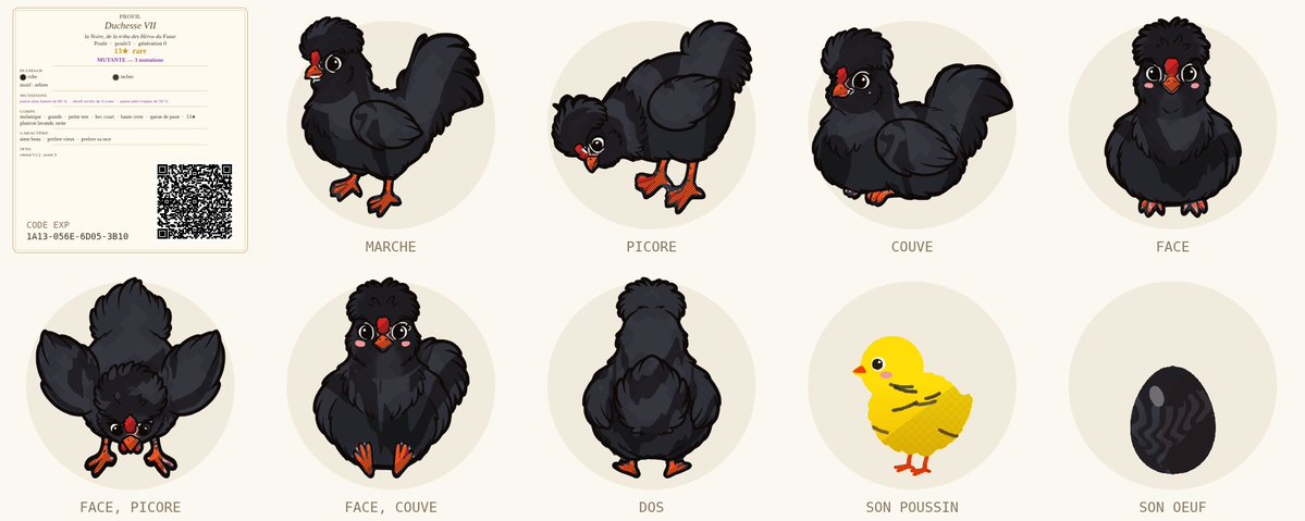 hodler_btc's tweet photo. Another rare chicken #MutantChicken #ChickenGenetics #IndieGame #blacksheep https://t.co/k4SrunMs9U