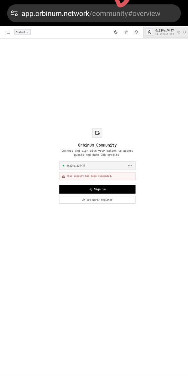 idowhitelist30's tweet photo. @orbinumnetwork Why My account got suspended @orbinumnetwork https://t.co/7ZW6RAzIzr