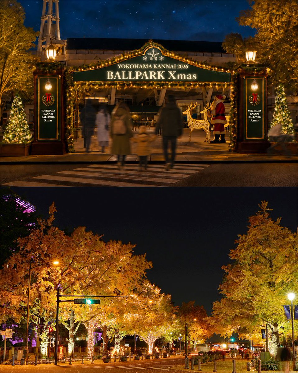 hamakoreykhm's tweet photo. 横浜公園「ボールパーククリスマス」11月20日から開催決定！飲食・物販揃うクリスマスマーケットや日本大通りイルミネーションも https://t.co/3YdeG5uTB8 ≫ https://t.co/gatNJ7QthQ