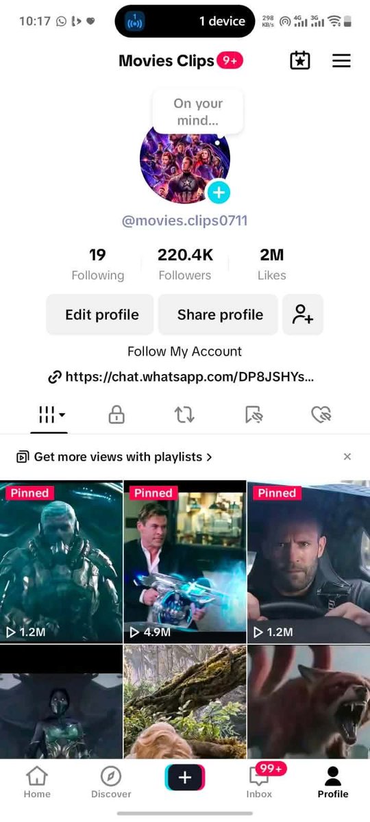 Moneyminded057's tweet photo. @Gibby_110 Monetize TikTok account available for sale https://t.co/EiPEtjw950