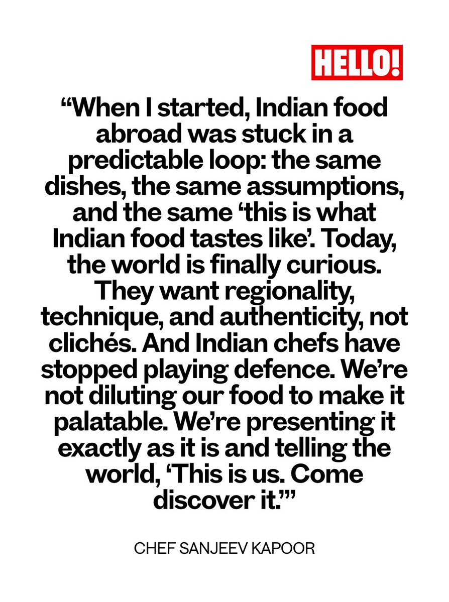 HELLOmagIndia's tweet photo. From #KhanaKhazana to the world stage, Chef #SanjeevKapoor on 3 decades of making Indian cuisine a global language: https://t.co/lAIZorIVjq #HELLOIndia #HELLOMagazine @SanjeevKapoor https://t.co/hWKNNdoPHD