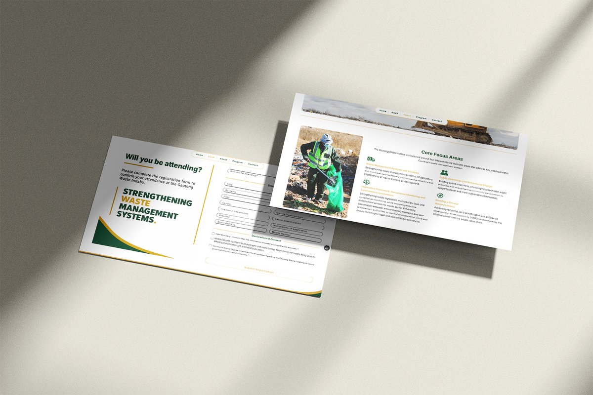 _RHESTless's tweet photo. Microsite, RSVPs and QR code access control for the Gauteng Department of Environment's Waste Indaba, with in-person and virtual attendance. Attendee data was brought to life on a dedicated dashboard, visualised through graphs alongside a consolidated guest list. https://t.co/upEP8W5jy3