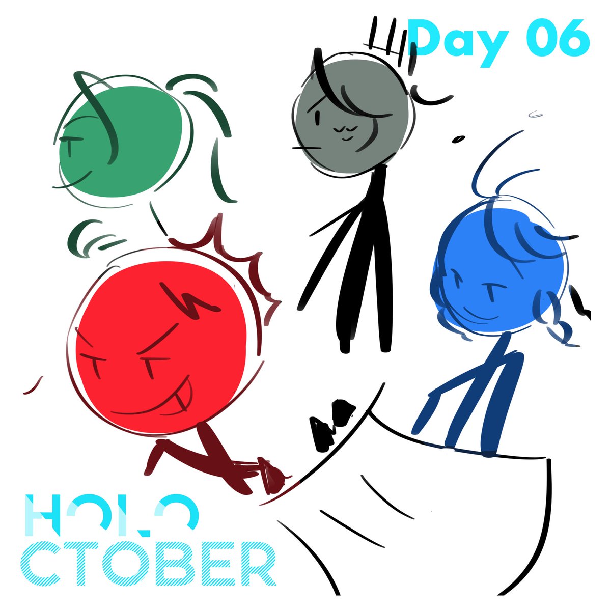 ro2haru's tweet photo. Day 06 - Stickman 

#holoctober #holoARMIS https://t.co/HVR4Jabo8T