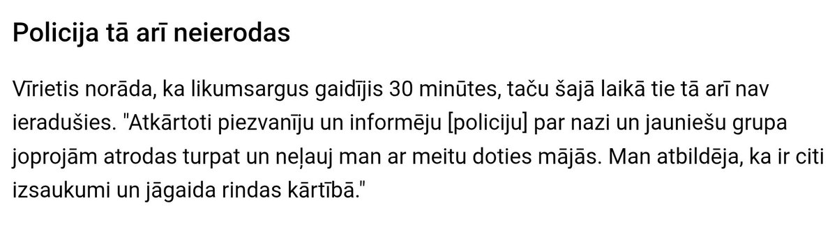 martinskveps's tweet photo. Labs atgādinājums, kādā patiesībā stāvoklī ir Valsts policija: lai netiktu nodurts ar nazi, ir jāpastāv policijas rindā, kura beigās tā arī nepienāk:

https://t.co/Wcc2b4Addy https://t.co/RFVcUoih9u