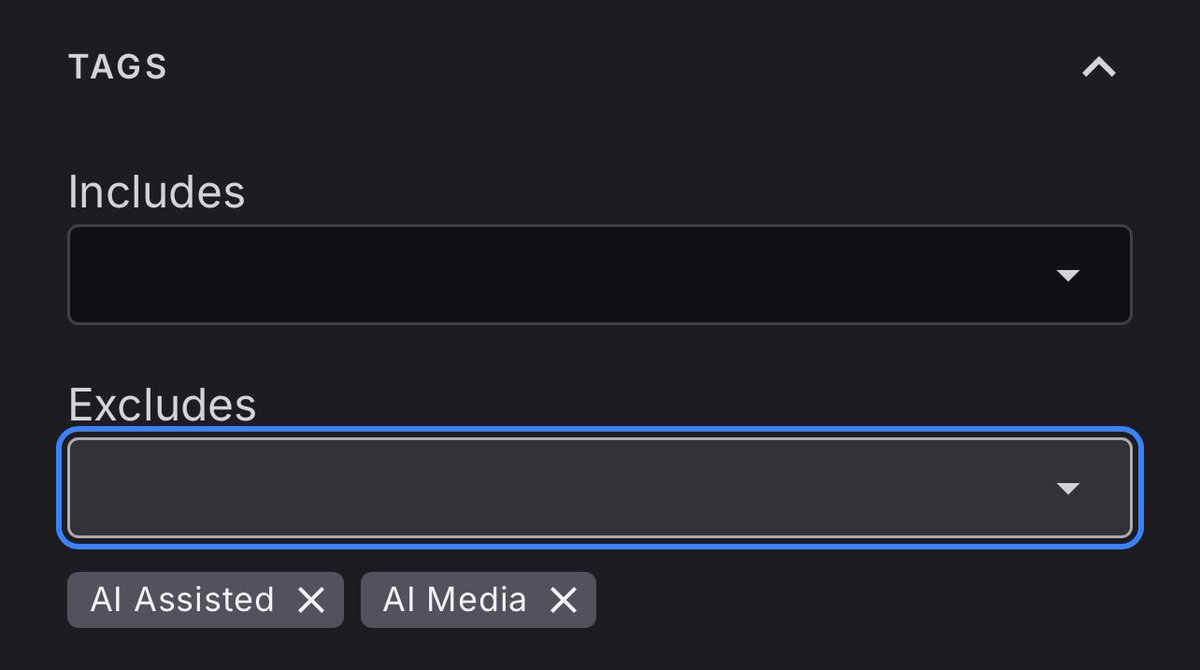 Hydrangeahug's tweet photo. @hajima_7 @SapphireHighs in filters you click on tags and then add these to excludes! it completely removes them from your search https://t.co/qXbjFCexFQ