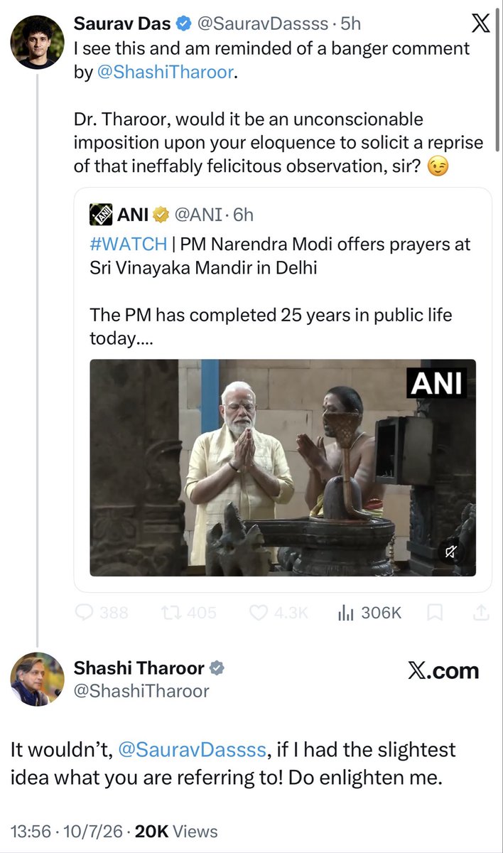 Iyervval's tweet photo. LOL. Shashi Tharoor just made a total ass of the Nepali momo-vendor D’ass’ “English”. To note: his English is peppered with grammatical errors. https://t.co/R7GIIoD7x5