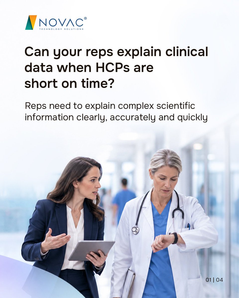 NovacTechnology's tweet photo. Complex clinical data is harder to explain, especially when HCP time is limited.

#MIGOTOAI™ helps reps practice these conversations through realistic AI roleplays that simulate different HCP questions and concerns. Explore MIGOTO AI™ https://t.co/XQpWY5O7ft https://t.co/tuFpSMyjma