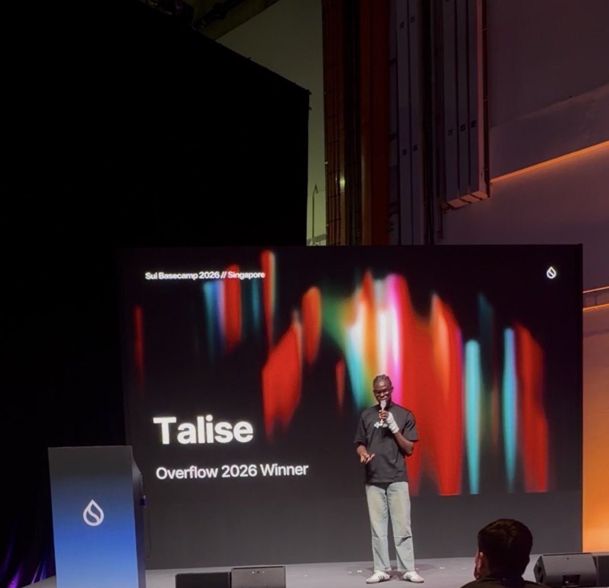 iv_dev3's tweet photo. Spoke about @taliseio [our progress so far and future plans] at the builder stage at @SuiNetwork Basecamp. https://t.co/ylofrrDFjz