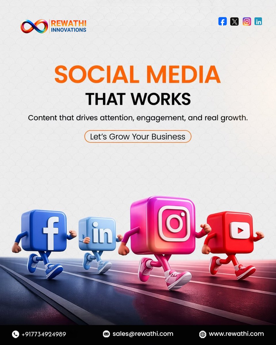 RewathiIT's tweet photo. We create social media strategies and content that turn scrolling into stopping, followers into customers, and ideas into results.

Let’s grow your business together.

#socialmediamarketing #digitalmarketing #SocialMediaStrategy #BusinessGrowth #BrandGrowth #ContentMarketing https://t.co/xNOZ8ulFYh