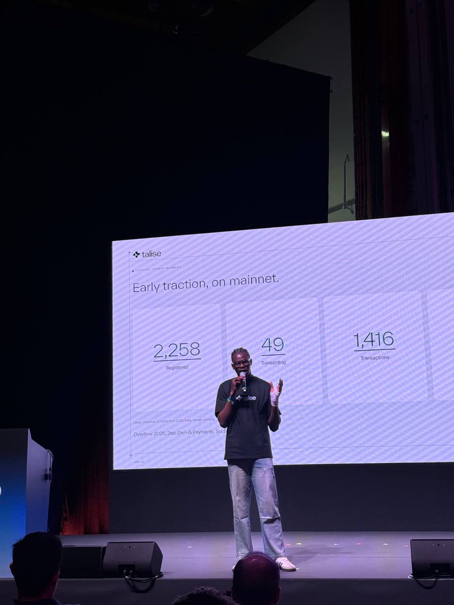 iv_dev3's tweet photo. Spoke about @taliseio [our progress so far and future plans] at the builder stage at @SuiNetwork Basecamp. https://t.co/ylofrrDFjz