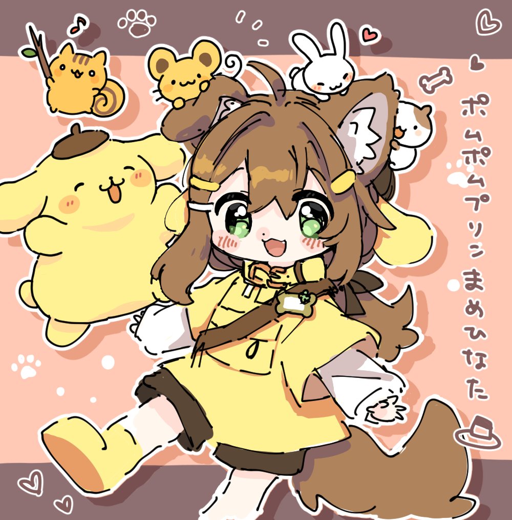 hanekoro's tweet photo. ポムポムプリンまめひなたが好きだ♡🍮🐶🐾 https://t.co/E32vpvQtfS