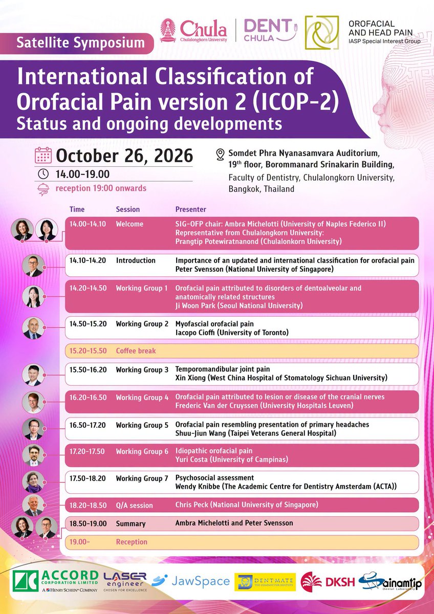 DentistryChula's tweet photo. āļĢāđāļ§āļĄāļāļąāļāđāļĨāļ°āļāļđāļāļāļļāļĒāļāļąāļāļāļđāđāđāļāļĩāđāļĒāļ§āļāļēāļāļĢāļ°āļāļąāļāđāļĨāļ āđāļāļāļļāļāļāļĢāļ°āđāļāđāļāļāļāļ ICOP-2 āđāļāļāļāđāļāļēāļĢāļāļģāđāļāļāļāļ§āļēāļĄāđāļāđāļāļāļ§āļāļāđāļāļāļāļēāļāđāļĨāļ°āđāļāļŦāļāđāļēāđāļāļĢāļ°āļāļąāļāļŠāļēāļāļĨ
26 āļāļļāļĨāļēāļāļĄ 2569 | 14.00â19.00 āļ.
āļŠāđāļāļ QR āļāļāđāļāļŠāđāļāļāļĢāđāđāļāļ·āđāļāļĨāļāļāļ°āđāļāļĩāļĒāļ (CDEC 4.33 credit)
occofp_clin@chula.ac.th
#dentchula #SDG3 #SDG4 #ICOP2 #OrofacialPain #IASP https://t.co/ipXujzSch5