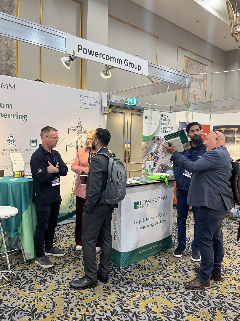PowercommGroup's tweet photo. The team are out in force today at the PowerPoint Engineering Substation Safety Conference. Pop down to A5 to say hello! #conference #safety https://t.co/wUTIXFbnh8