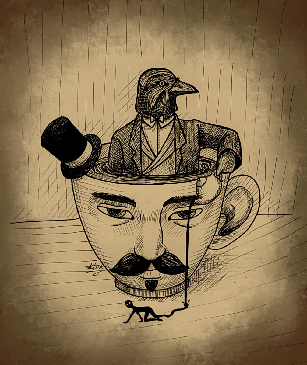 VIKTOR971344's tweet photo. Day VI

Tea

#laketober2026 #rustylake  #AlbertVanderboom #laketober #tea #mrCrow @rustylakecom https://t.co/r83RnyOfyu