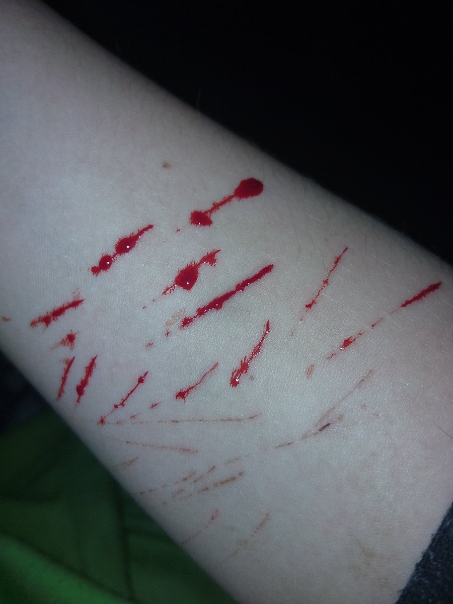 fellsfalling's tweet photo. Bleh small sesh styro bb styro and cat scratches BUT THIS IS MAKEUP PRACTICE FOR HALLOWEEN AND ITS ALL FAKE #styro #sh #sharm #styrotwt #shtwt https://t.co/EJeoOv0MsC