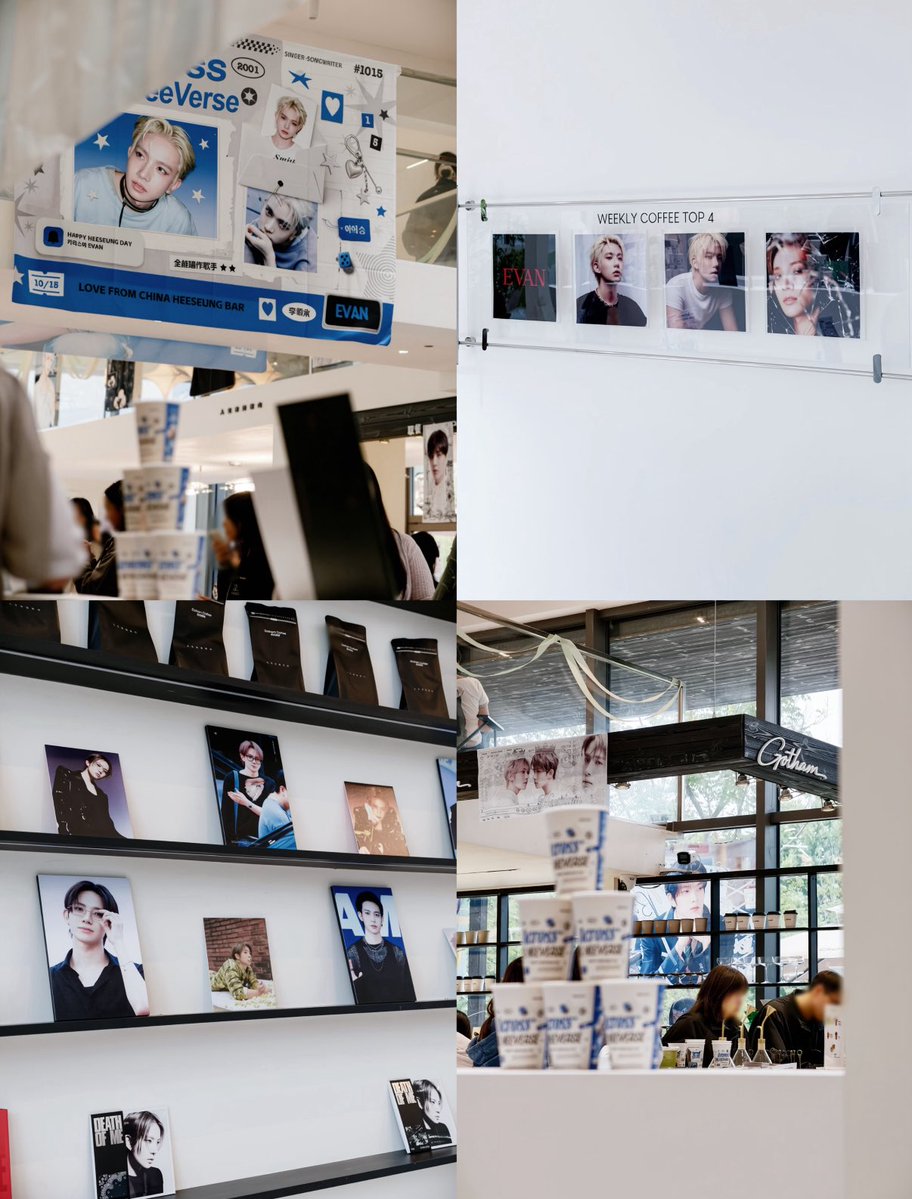Just_Evan1015's tweet photo. A huge cafe filled just with EVAN!! How beautiful this is 🎀⭐

https://t.co/GV9LThVhvV