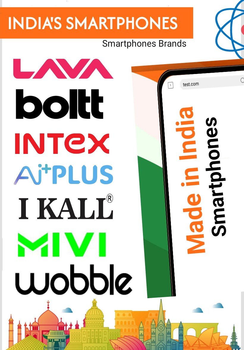 Bindicom's tweet photo. @InfraTalksYT 🇮🇳 Made in india atmanirbhar smartphone brands towards Viksit Bharat. Embrace indian phones #atmanirbhar #india #swadeshi #madeinindia #Lava #Intex #Boltt #Mivi #iKall #Wobble #Aiplus https://t.co/DRkHvcyiie
