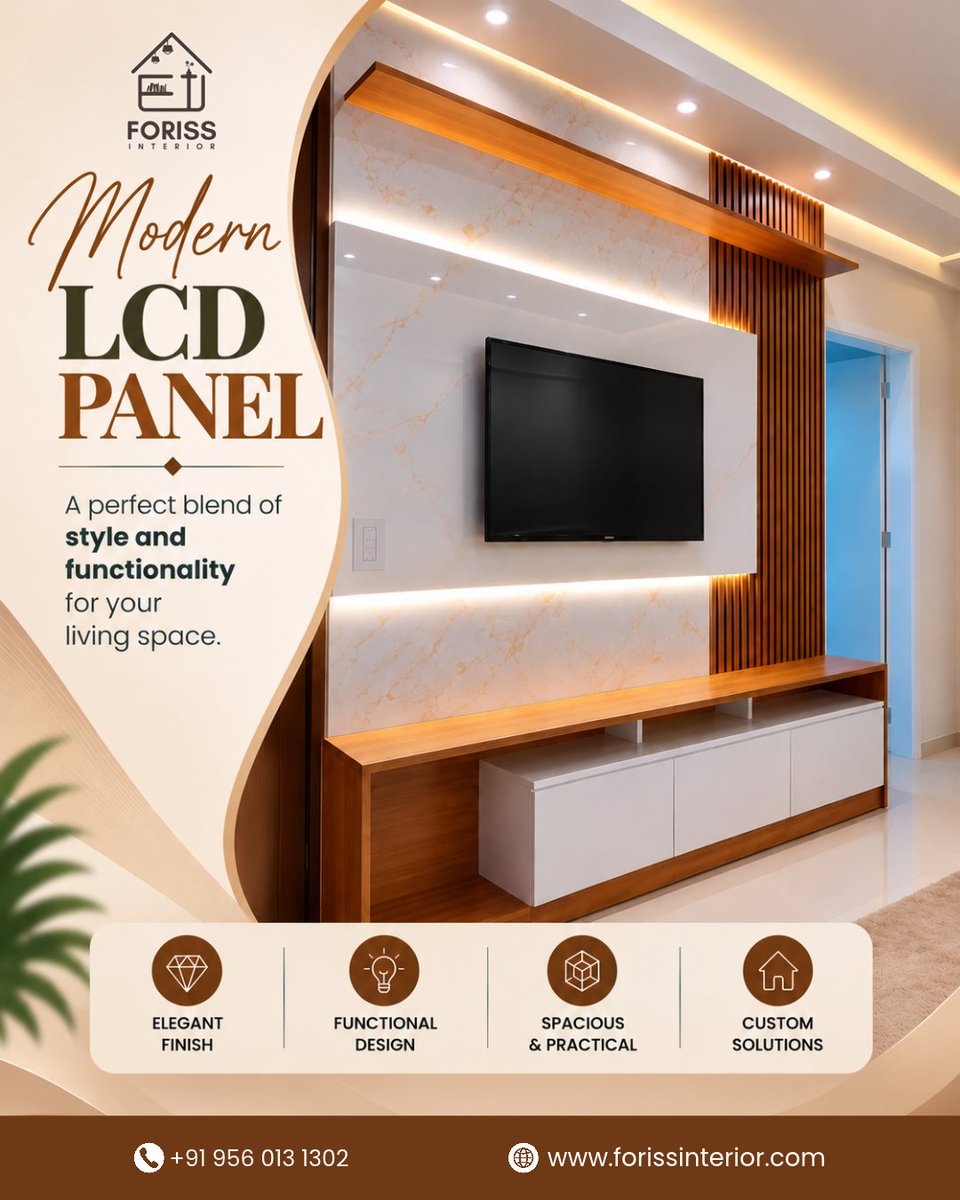 forissinterior's tweet photo. Modern LCD Panel
π₯ Wooden Service Sale β Limited Time
π Call or WhatsApp: 9560131302
#modernlcdpanel #tvpanel #customtvpanel #SmartStorage #moderninteriors #luxuryinteriors #homeinteriors #interiordesign #furnituredesign #forissinterior #interiordesignindia #HomeUpgrade https://t.co/Q4nLgAAbm7