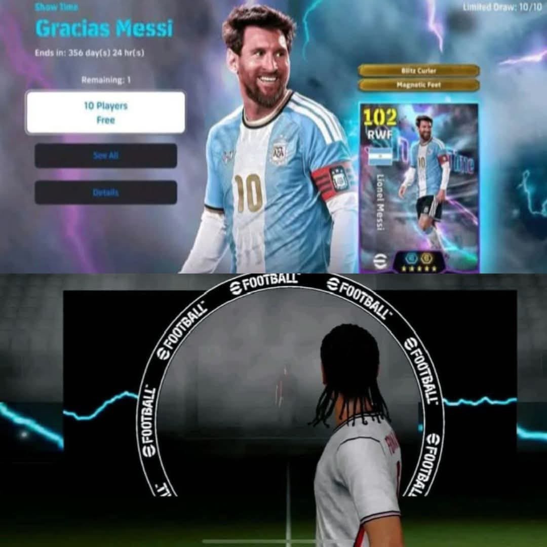 HAPPYEFB's tweet photo. Get ready for another free Messi card guys😅

Konami pls make it 105 or 106 🎯🙏🏿 https://t.co/yMK2lmkdpb