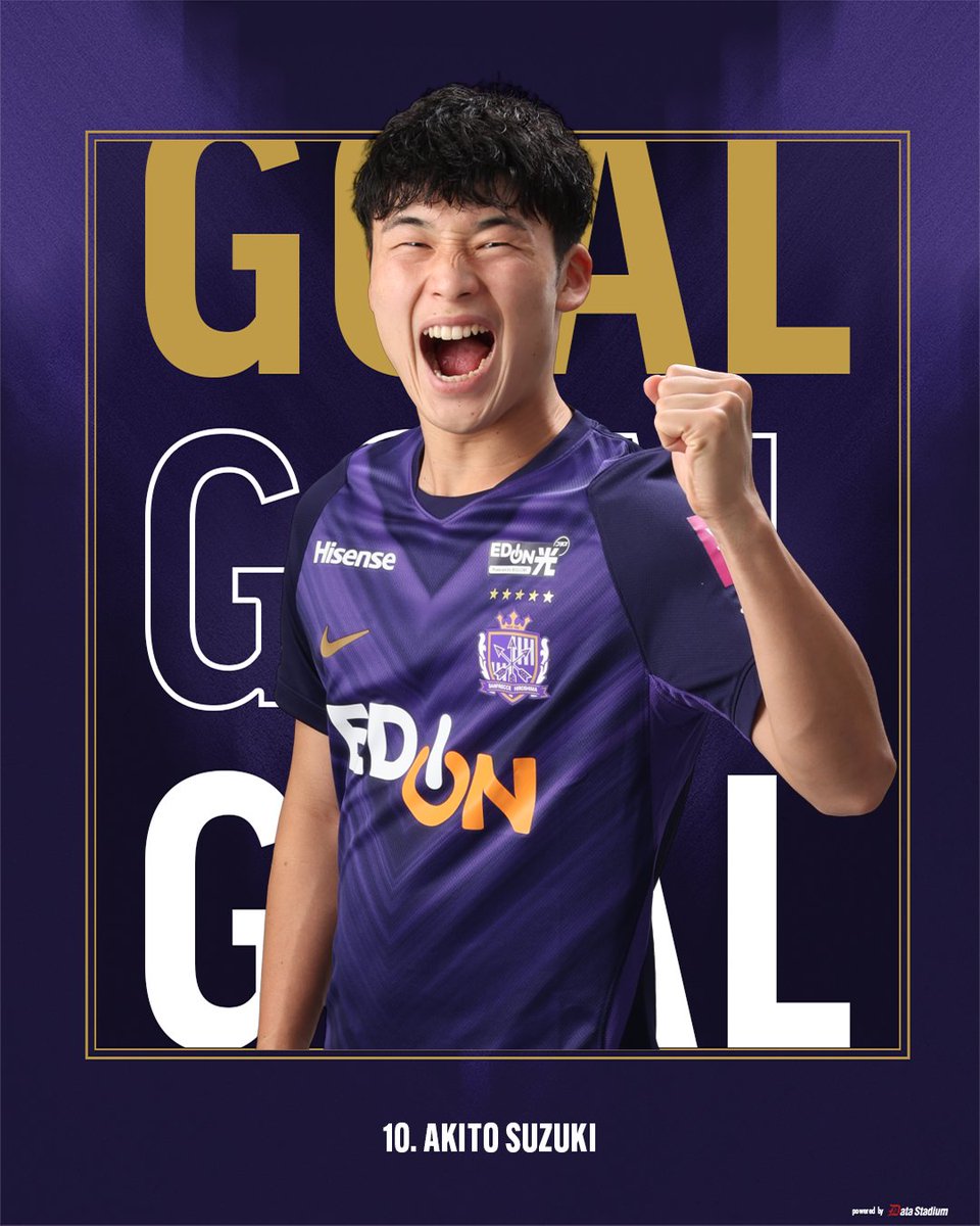 sanfrecce_SFC's tweet photo. 𝑮𝑶𝑶𝑶𝑶𝑶𝑨𝑳!!!

前半22分
いわき 0-2 広島

⚽️鈴木章斗

#sanfrecce #ONEVIOLET #天皇杯 https://t.co/kl5WuP2dta
