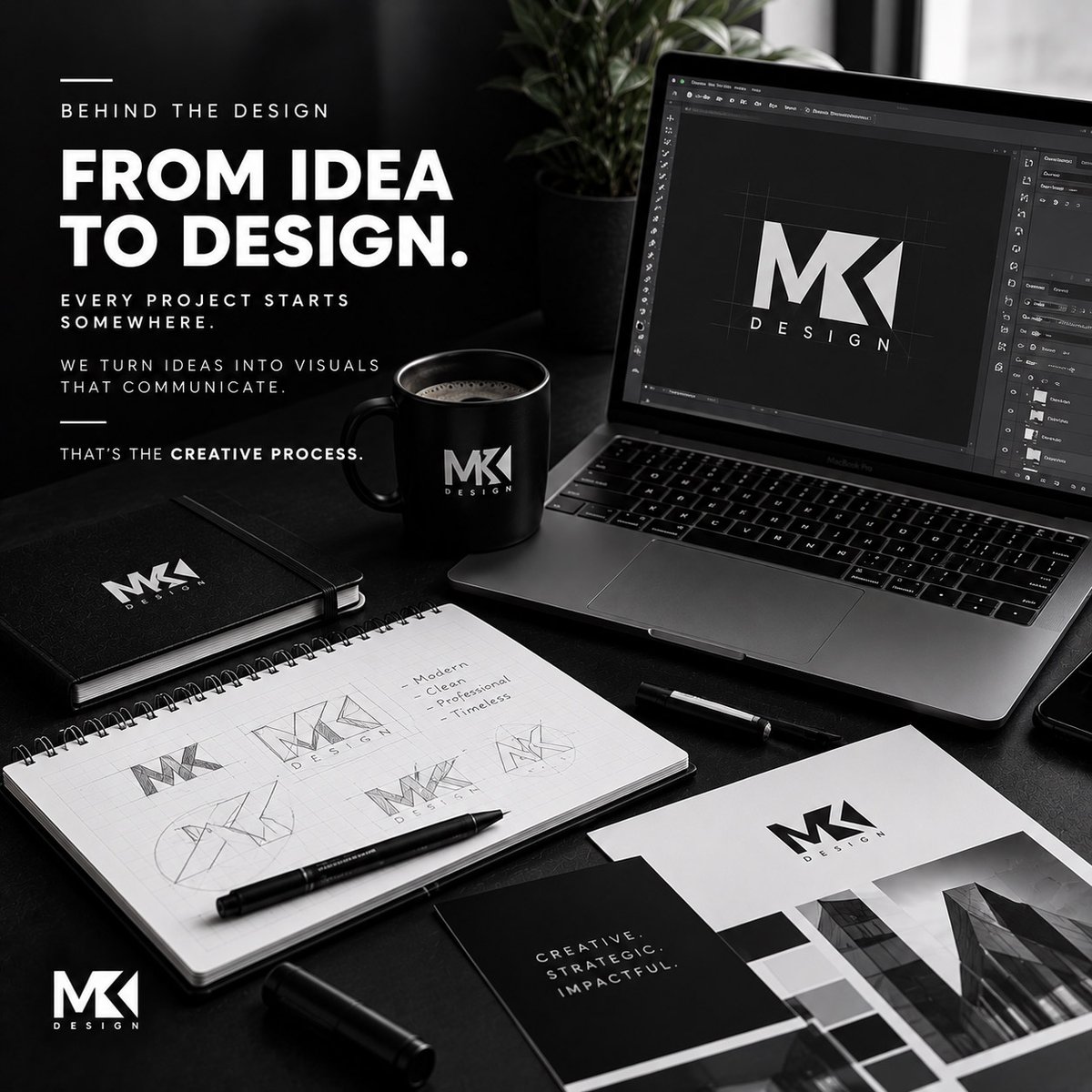makdesignZA's tweet photo. ✏️ From idea to design.

Every project starts somewhere.

We turn ideas into visuals that communicate.

🖤 That's the creative process.

#MAKDesign #BehindTheScenes #DesignProcess #GraphicDesign #CreativeProcess #BrandIdentity #CreativeStudio #DesignInspiration https://t.co/FzvxNng2vC