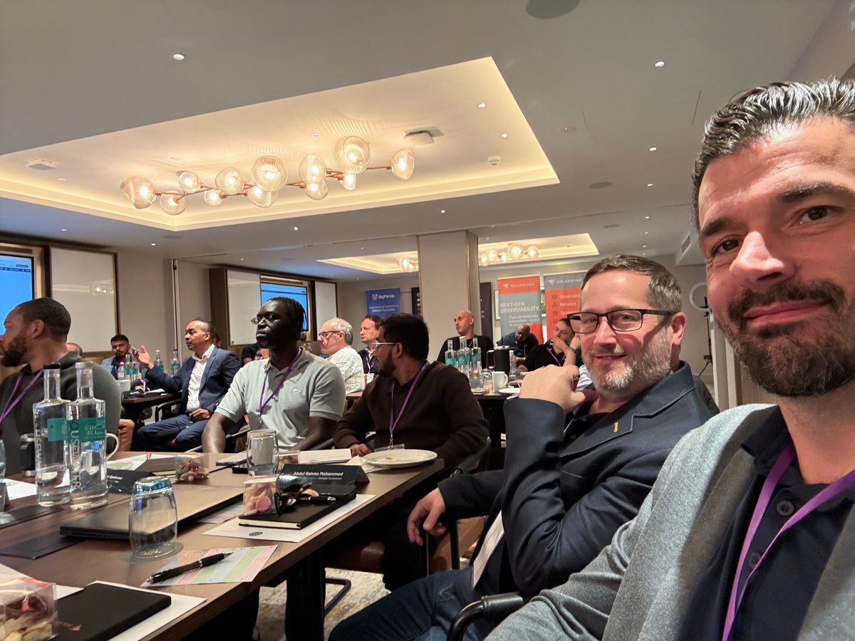 Loop1Global's tweet photo. What a fantastic start to the day in London! We’re bringing our new interactive ORPO workshop to life — Observe, Respond, Protect, Optimize — with a hands-on IT operations scenario. Thanks to everyone joining us and our partners @SolarWinds, @BigPanda &amp; @Nable!

#Loop1 #AIOps https://t.co/pixjo3lytn