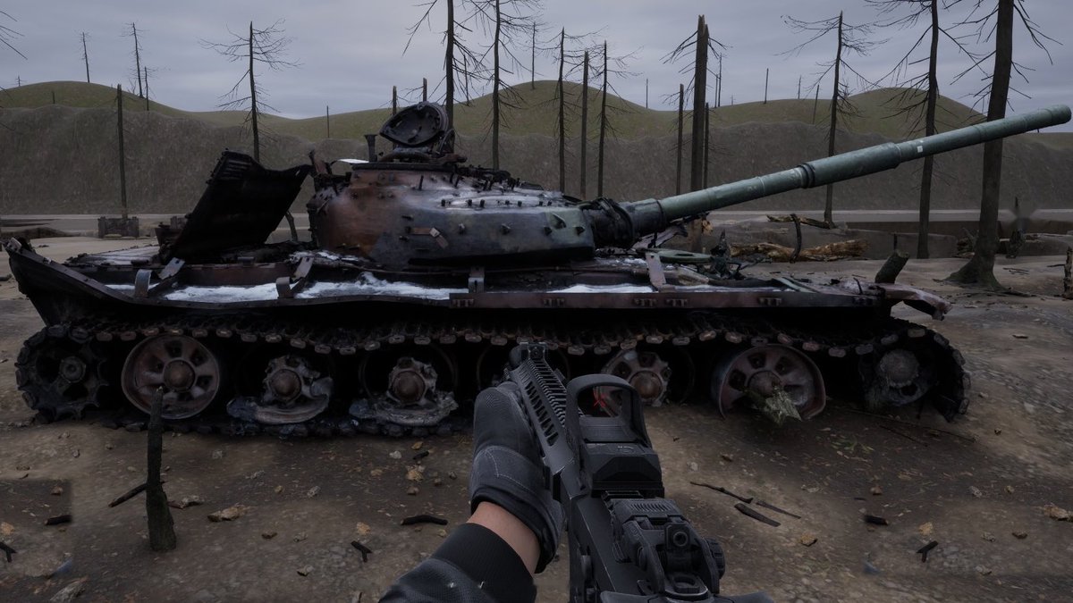 AshfrontDev's tweet photo. A burned-out T-72 wreck on the first map.

Ashfront is a photorealistic 20v20 shooter in Unreal Engine 5. Work in progress.

#ashfront #gamedev #indiedev #unrealengine5 #fps https://t.co/fTHaUqznAo