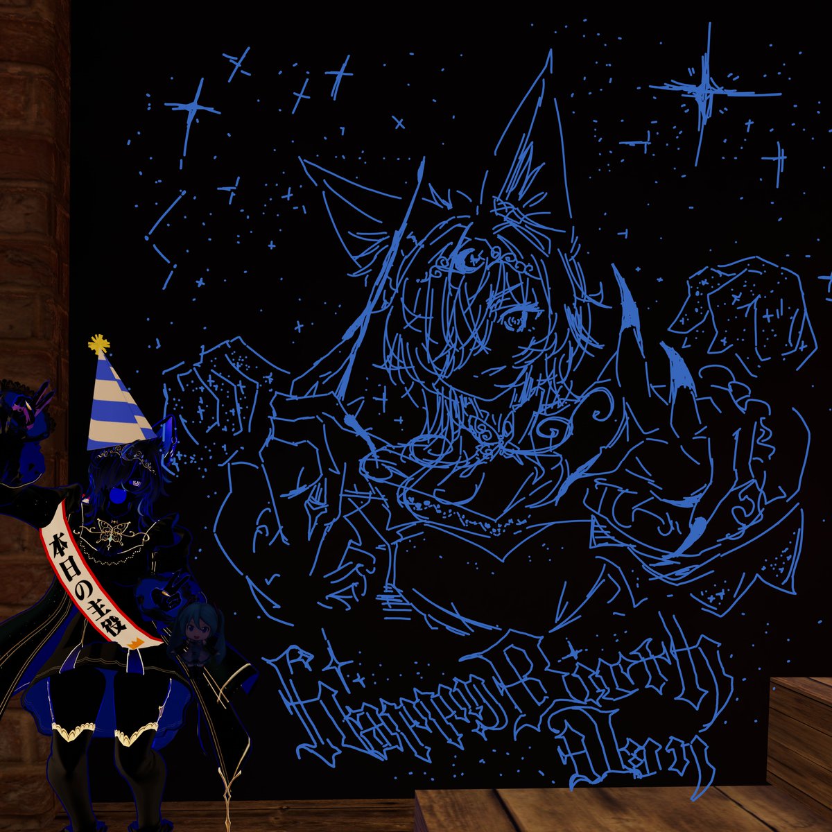 uno_re1's tweet photo. そして絵のうまいフレンドさんに描いていただきました！マジでありがとう！！！かわいい！！！ https://t.co/NVrMMMdKUI