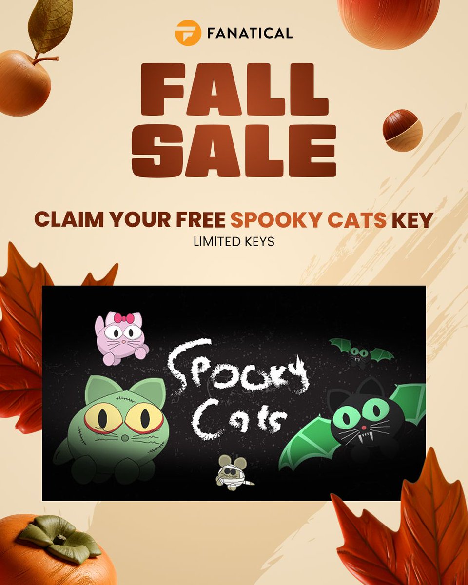 Fanatical's tweet photo. 📢 FREE GAME! 

We're giving away Spooky Cats for a limited time only!

Claim your FREE KEY whilst stocks last! 🔽 https://t.co/nAXV5OXhal