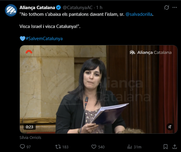 TheJackues's tweet photo. Ni 24hores des del tweet en que deia que ens esperava absoluta demència al Parlament.
Tot s'hi val en ple 2026 i res té cap sentit ja a Catalunya. https://t.co/5ijHIJtbew