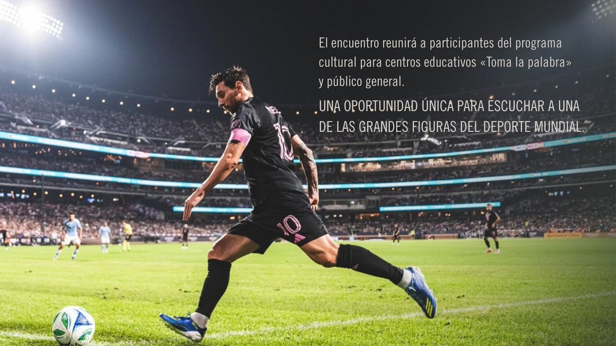 fpa's tweet photo. ⚽ Encuentro de Leo Messi con la comunidad educativa.

El futbolista argentino, Premio Princesa de Asturias de los Deportes 2026, participará en un acto dirigido al público infantil y juvenil.

🗓Jueves, 22 de octubre
 🕕 17:30 h
 📍Palacio de los Deportes de Oviedo
 🔗 Más información: https://t.co/0fenO4WyjI

El encuentro está orientado a alumnos de los centros educativos que han participado en la actividad «El juego del 10», del programa cultural «Toma la palabra». Además, el público general podrá inscribirse en el encuentro a partir de las 10 horas del domingo 18 de octubre en la web de la Fundación.

Descubre todos los detalles de una cita única con una de las grandes figuras del deporte mundial.

#PremiosPrincesadeAsturias #LeoMessi