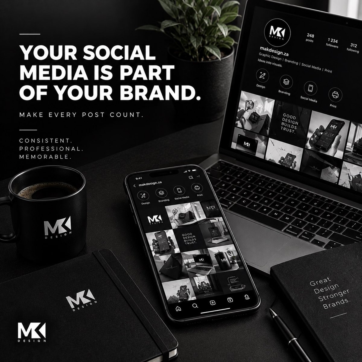 makdesignZA's tweet photo. 📱 Your social media is part of your brand.

Make every post count.

🖤 Consistent. Professional. Memorable.

#MAKDesign #SocialMediaDesign #GraphicDesign #Branding #SocialMediaBranding #VisualIdentity #ContentDesign #CreativeBusiness https://t.co/kxppjRf69W