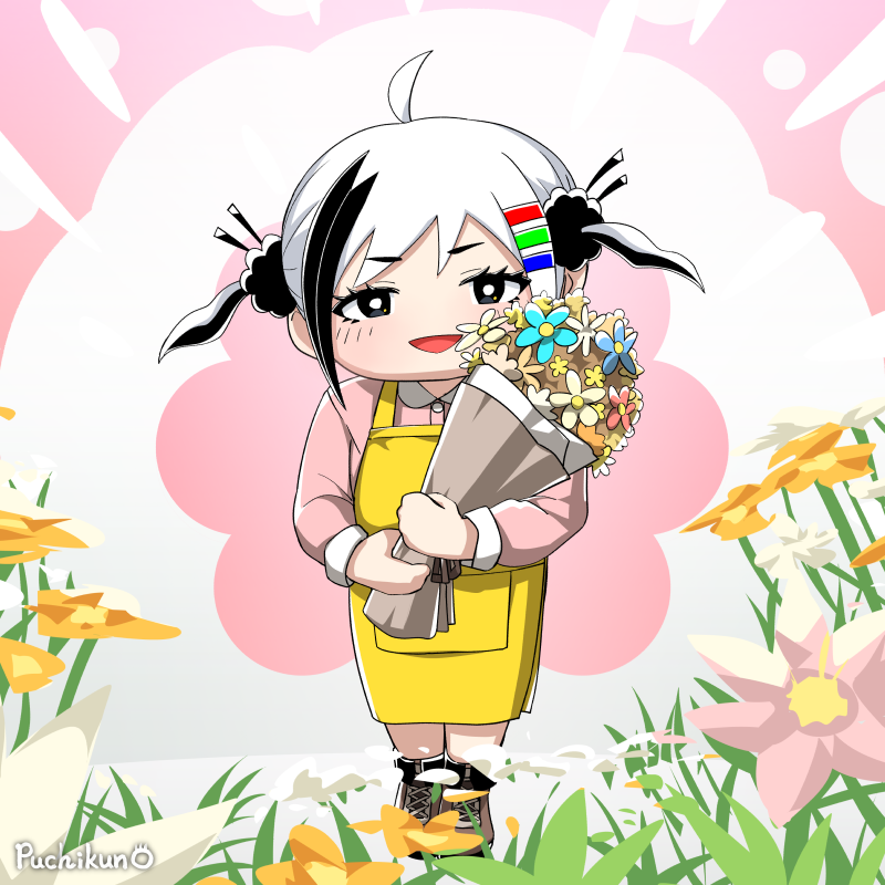 Puchikun01's tweet photo. おはモノチ☀️
「特別な日にお花を用意だっち!」
#MonochiProject https://t.co/aLd07ak77V