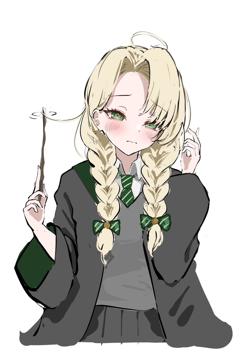 yakumosumiii's tweet photo. ちょっと幼い 三つ編みマルフォイちゃん https://t.co/WKSFQcrSkU
