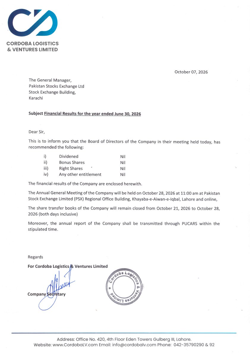 ChasePSXNotices's tweet photo. CLVL: Financial Results for the year Ended (1.0)

𝐀𝐧𝐧𝐮𝐚𝐥 𝐫𝐞𝐬𝐮𝐥𝐭𝐬: 𝐧𝐨 𝐛𝐨𝐧𝐮𝐬 𝐨𝐫 𝐫𝐢𝐠𝐡𝐭 𝐬𝐡𝐚𝐫𝐞𝐬.

#PSX #Stock #News #CLVL #FinancialResults https://t.co/860hBoLEiz