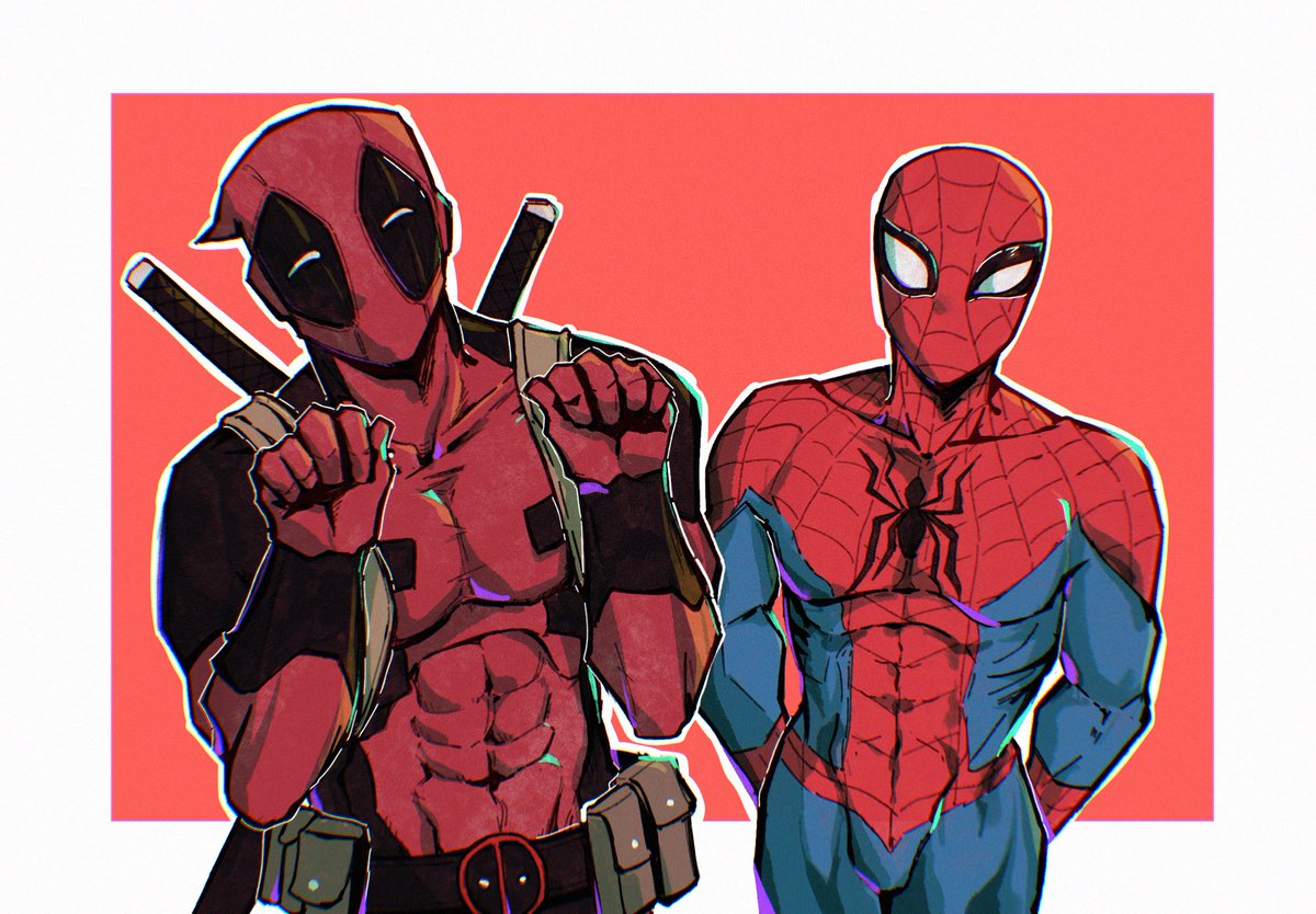 HoozukiImaru's tweet photo. 给朋友画的🦄🕷️生日贺图~
#賤蟲 #spidypool https://t.co/LM1HywqSVV