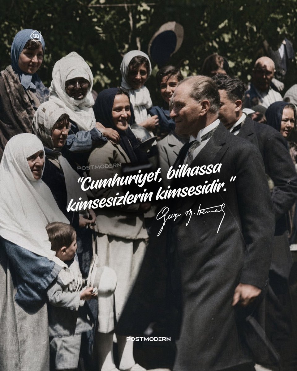 durusmasavcisi's tweet photo. "Cumhuriyet, bilhassa kimsesizlerin kimsesidir." • Gazi Mustafa Kemal ATATÜRK

— Akp’li Cemil Tugay’ın “AKP, kimsesizlerin kimsesidir” dediği gibi değil.