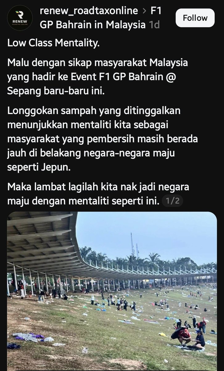 justbarat's tweet photo. @notran633m @sengfoo88 enough with your rubbish excuses...be heroic and take the blame, just like your compatriot below🙂 https://t.co/p9L5YPFyYU