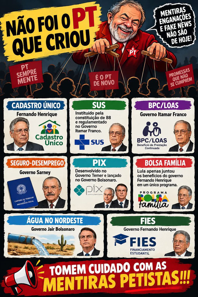 RosaneBonoro's tweet photo. Lula (@LulaOficial ) vice nunca criou nada. https://t.co/erdclJHpNi