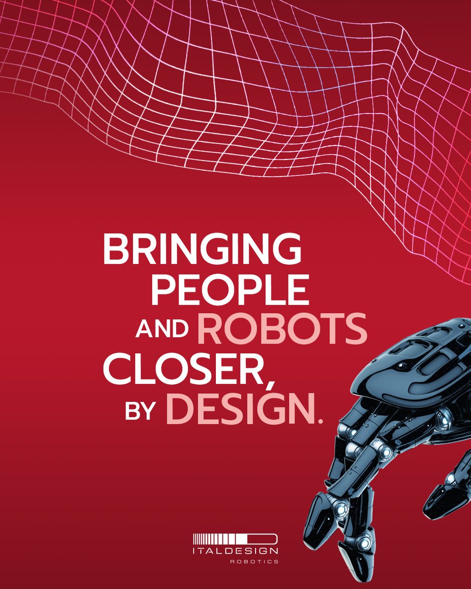 italdesign's tweet photo. A familiar shape. A light that signals intent. A reassuring sound.

At Italdesign, we bring design and user experience together to help people understand the robots sharing their space.

Robotics, on human terms.

#Italdesign #Robotics #BEIDENEERS #TheArtOfIntegration https://t.co/qfZEdwtY4W
